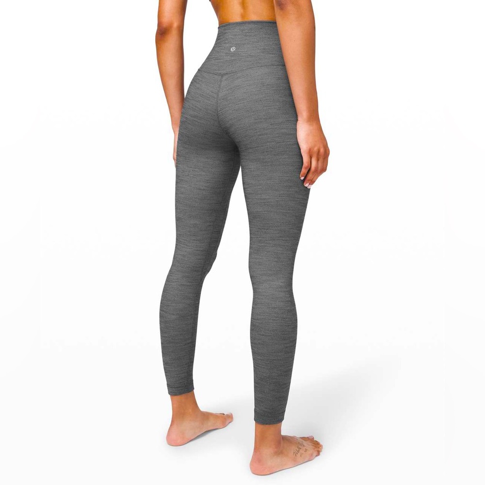 Lululemon Align Pant 25” Gray Heathered Leggings Womens Size 8 Yoga